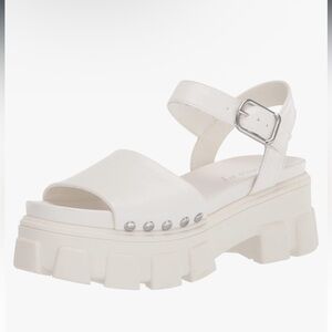 Circus NY by Sam Edelman White Genevieve Lug Sole Studded Sandal